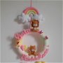 Ghirlanda decorativa personalizata, cu animalute, pentru camera copilului