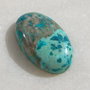 Cabochon crisocola (INDIA - lucrat manual) aprox 26.5x16x6 mm