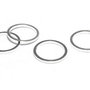 Link din alama, rotund, platina, 8 mm