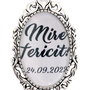 Cocarda brosa mire fericit