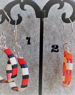 Cercei din margele myuki/Cercei de vacanta/cercei casual/cercei colorati