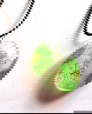 colier de sticla cu flori uscate 41924