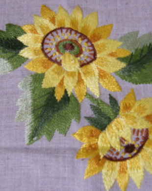 Nou/ traversa cu broderie