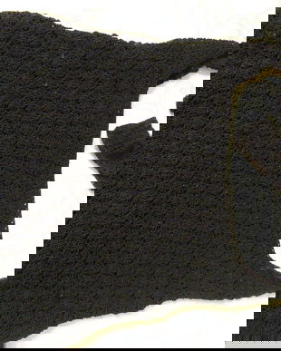 Poseta crosetata neagra