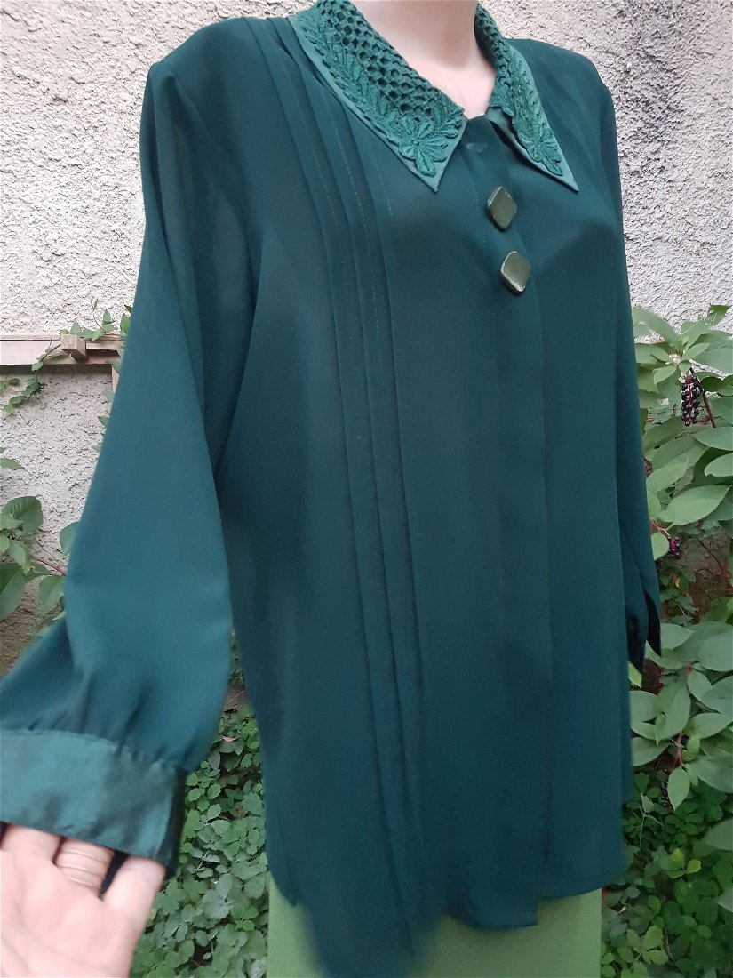 Bluza tripluvoal verde inchis