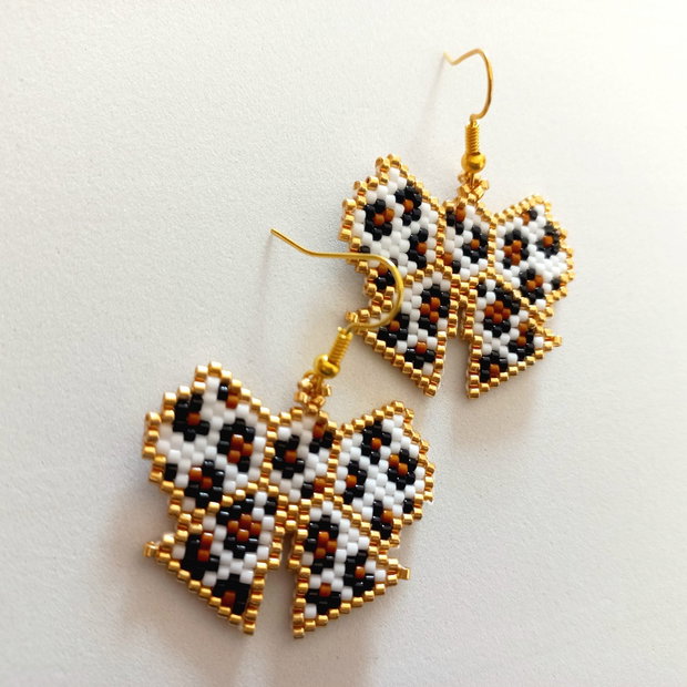Cercei fundita cu animal print