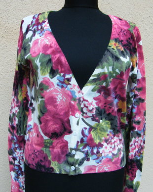 Cardigan cu trandafiri  S/M