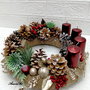Aranjament de Craciun cu lumanari Coronita de Advent