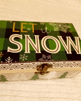 Cutie dreptunghiulară "Let it snow"