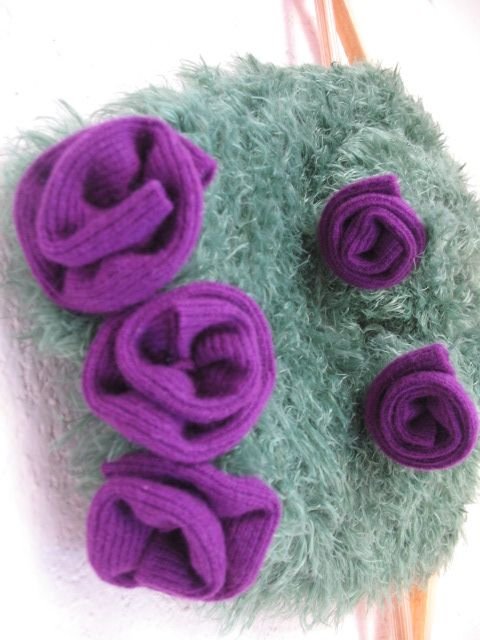 Fular tricotat/esarfa pufoasa