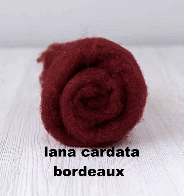 lana cardata- rosu bordeaux