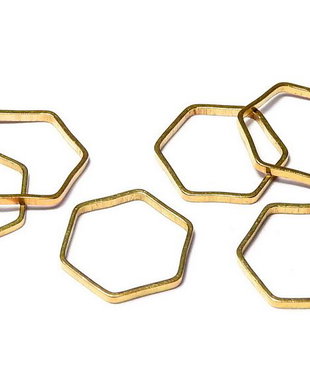 Link din alama, hexagon, brut (nevopsit), 14 mm