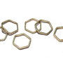 Link din alama, hexagon, brut (nevopsit), 8 mm