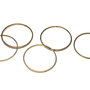 Link din alama, rotund, brut (nevopsit), 25 mm