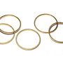 Link din alama, rotund, brut (nevopsit), 18 mm