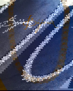 COLIER ALEXANDER KALIFANO USA ORIGINAL GORGEOUS GLASS DIAMONDS NOU ,SUPERB!!