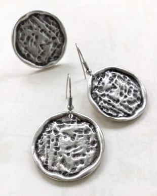 Set medieval zamac argintat