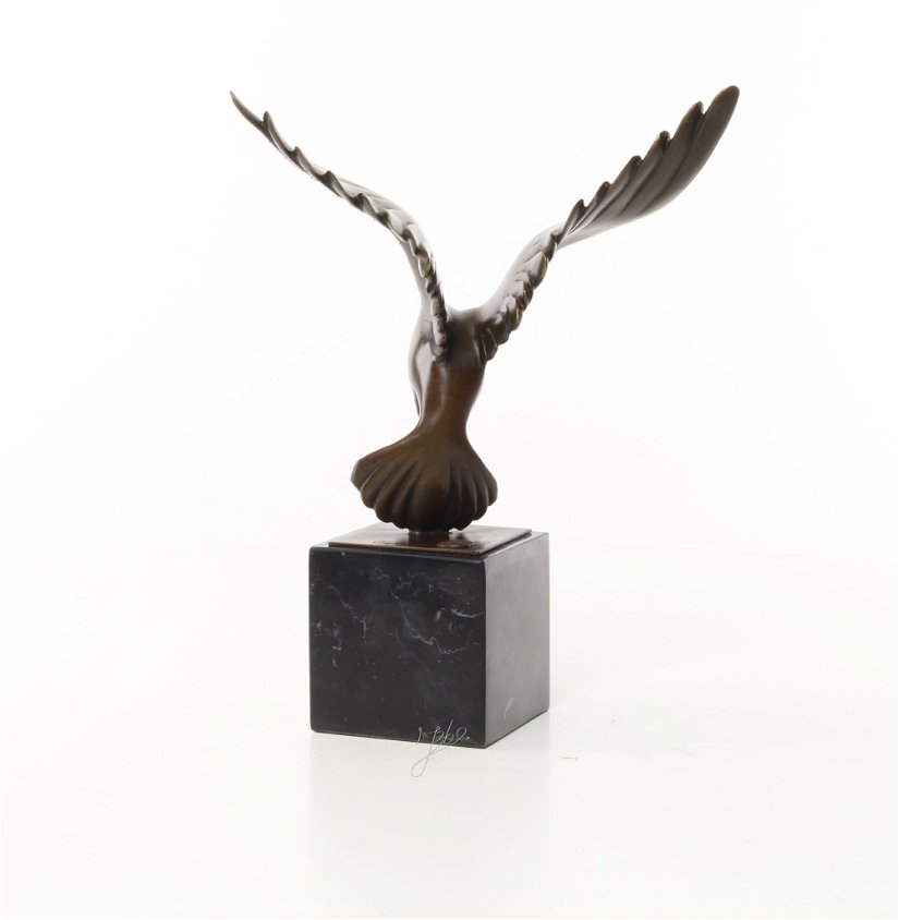 Porumbel- statueta din bronz pe un soclu marmura