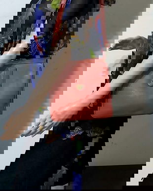 Geanta din retro 70s piele naturala