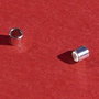(10 bucati) Crimp cover (acoperitor de nod) / distantier din argint .925 rodiat aprox 2x2 mm