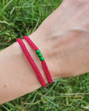 Bratari asortate macramé, Bratara visinie reglabila