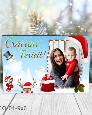 Magnet de Craciun personalizat cu poza