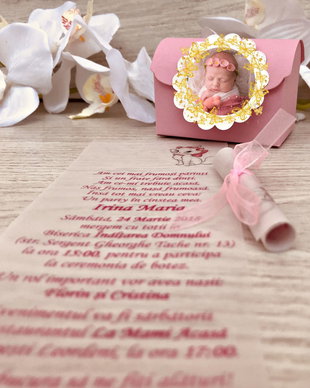 INVITATIE - CUFAR ROZ F7 FOTO