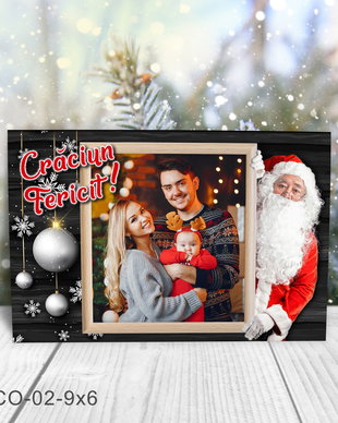 Magnet de Craciun personalizat cu poza