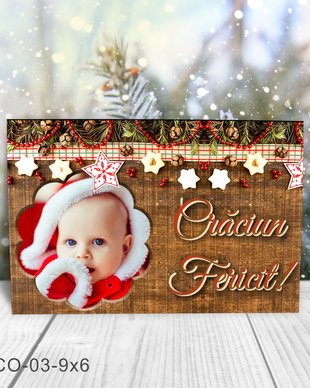 Magnet de Craciun personalizat cu poza
