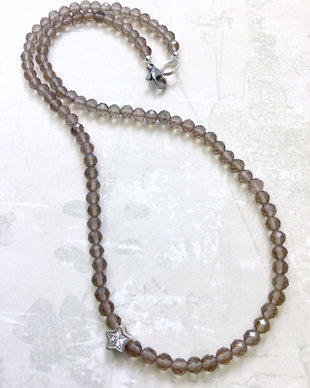 Colier CHOKER Cuart fumuriu