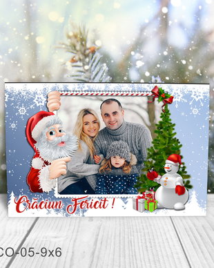 Magnet de Craciun personalizat cu poza
