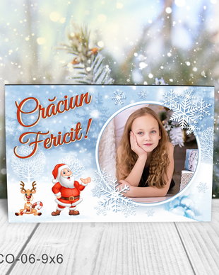 Magnet de Craciun personalizat cu poza