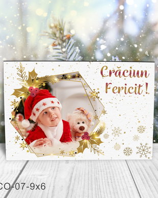 Magnet de Craciun personalizat cu poza