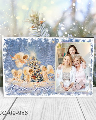 Magnet de Craciun personalizat cu poza