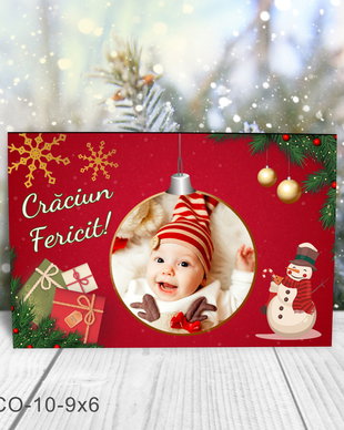 Magnet de Craciun personalizat cu poza