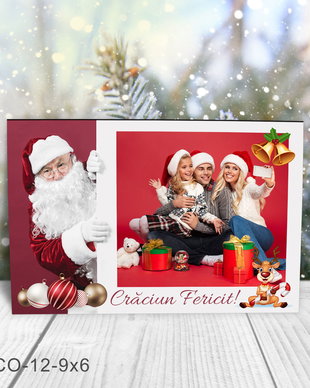 Magnet de Craciun personalizat cu poza