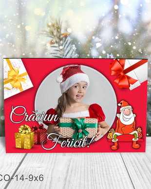 Magnet de Craciun personalizat cu poza