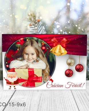 Magnet de Craciun personalizat cu poza