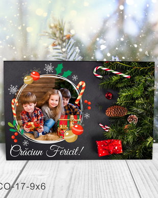 Magnet de Craciun personalizat cu poza