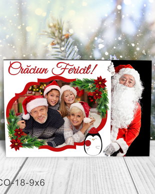 Magnet de Craciun personalizat cu poza
