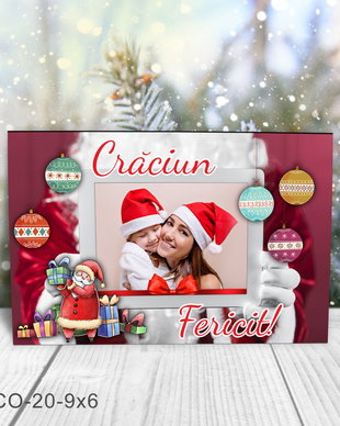 Magnet de Craciun personalizat cu poza