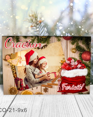 Magnet de Craciun personalizat cu poza