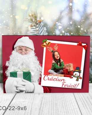 Magnet de Craciun personalizat cu poza