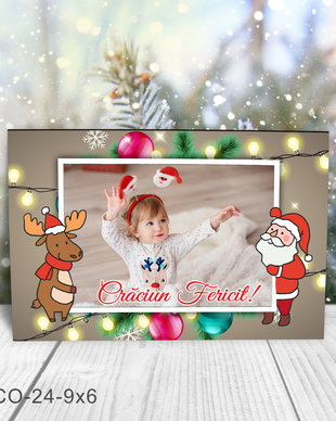 Magnet de Craciun personalizat cu poza
