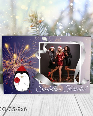 Magnet de Craciun personalizat cu poza