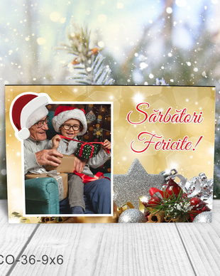 Magnet de Craciun personalizat cu poza