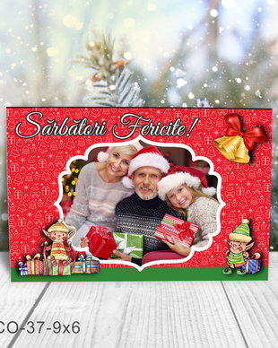 Magnet de Craciun personalizat cu poza