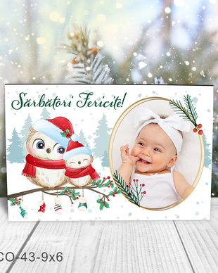 Magnet de Craciun personalizat cu poza