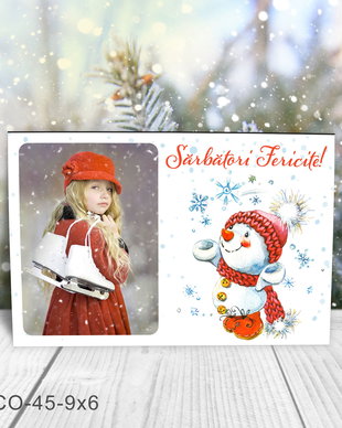Magnet de Craciun personalizat cu poza