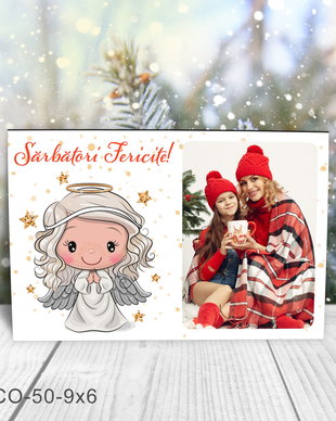 Magnet de Craciun personalizat cu poza